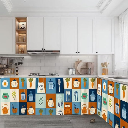 Premium Printed Kitchen Sink Curtain
