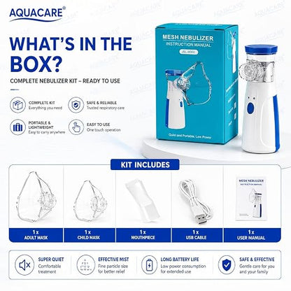 Portable Mesh Nebulizer  for Adults & Kids