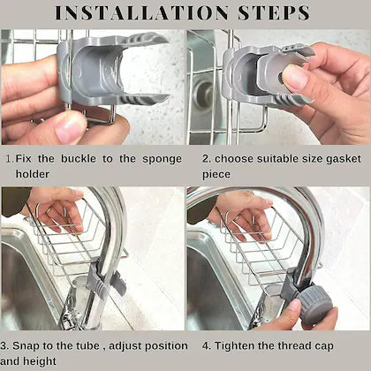 Sponge & Soap Holder for Kitchen Sink